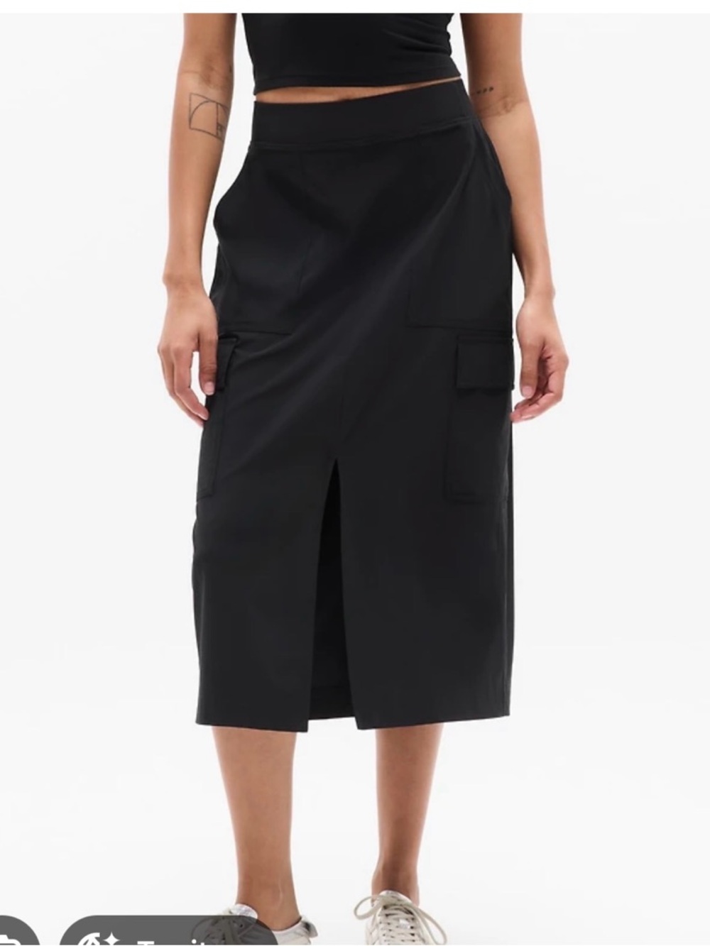 Athleta Brooklyn Heights  Women’s Black Cargo Skirt